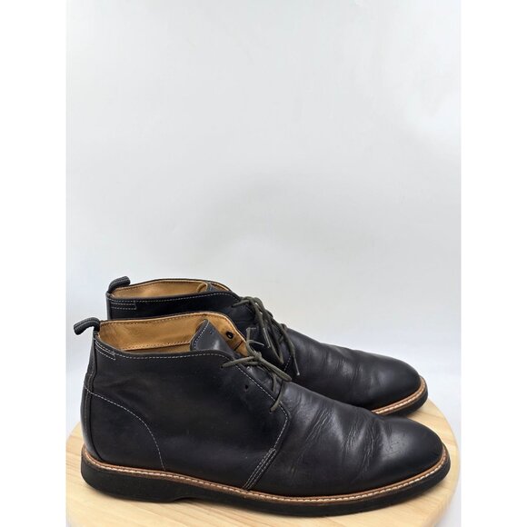 Cole Haan Mens  Morris Chukka Ankle Boot Black/Olive C31927  Leather Shoes 13 M - Picture 1 of 10